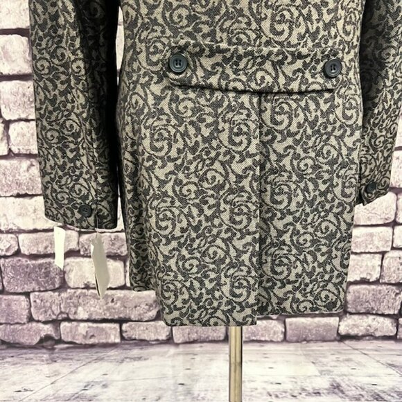 Jones New York NWT Gray & Black Long Sleeve Jacket Size 10 - Picture 7 of 9
